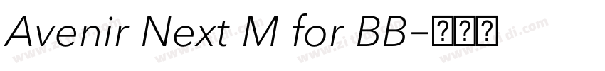 Avenir Next M for BB字体转换 Avenir Next M for BB字体转换